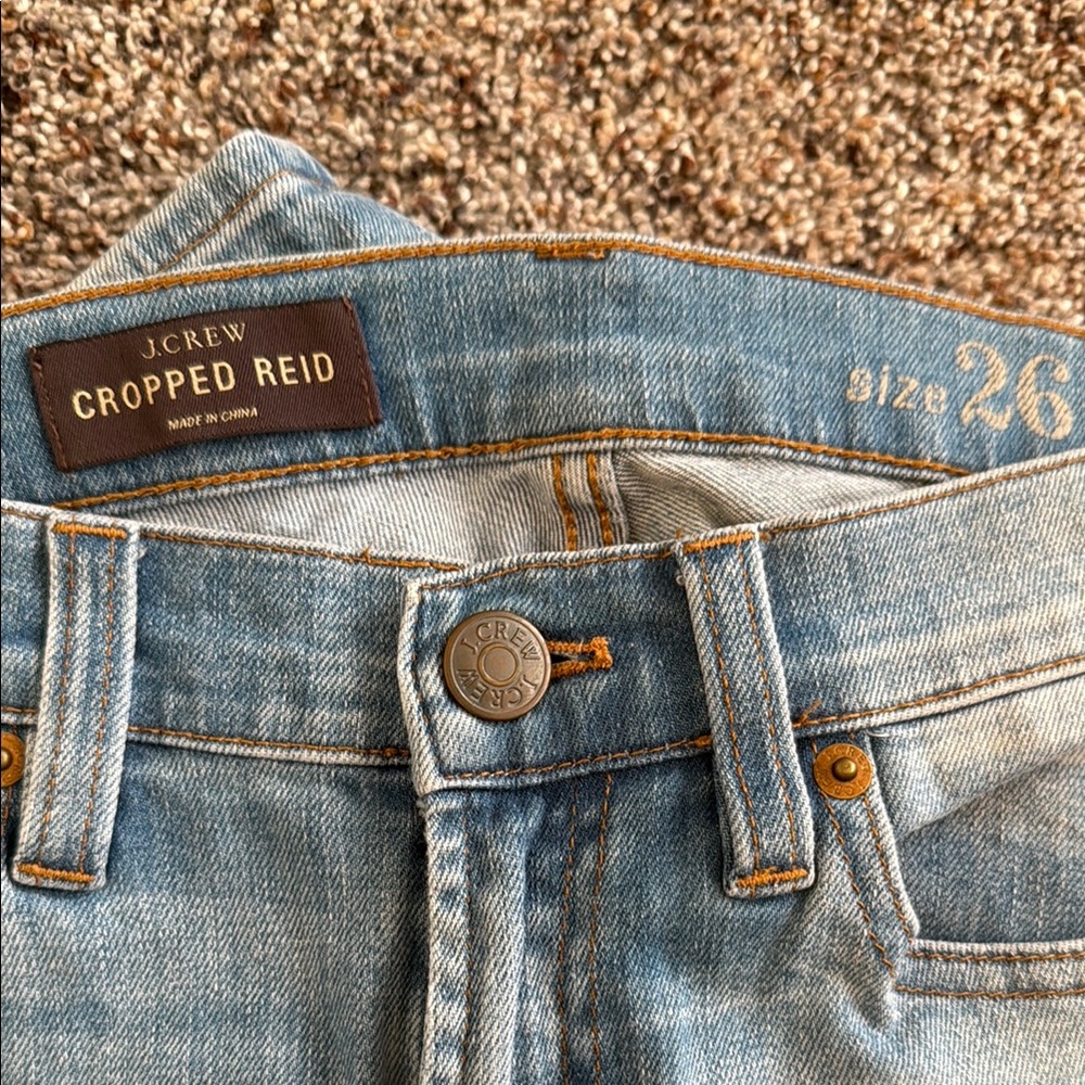 J. Crew Cropped Reid Jeans - Classic Blue